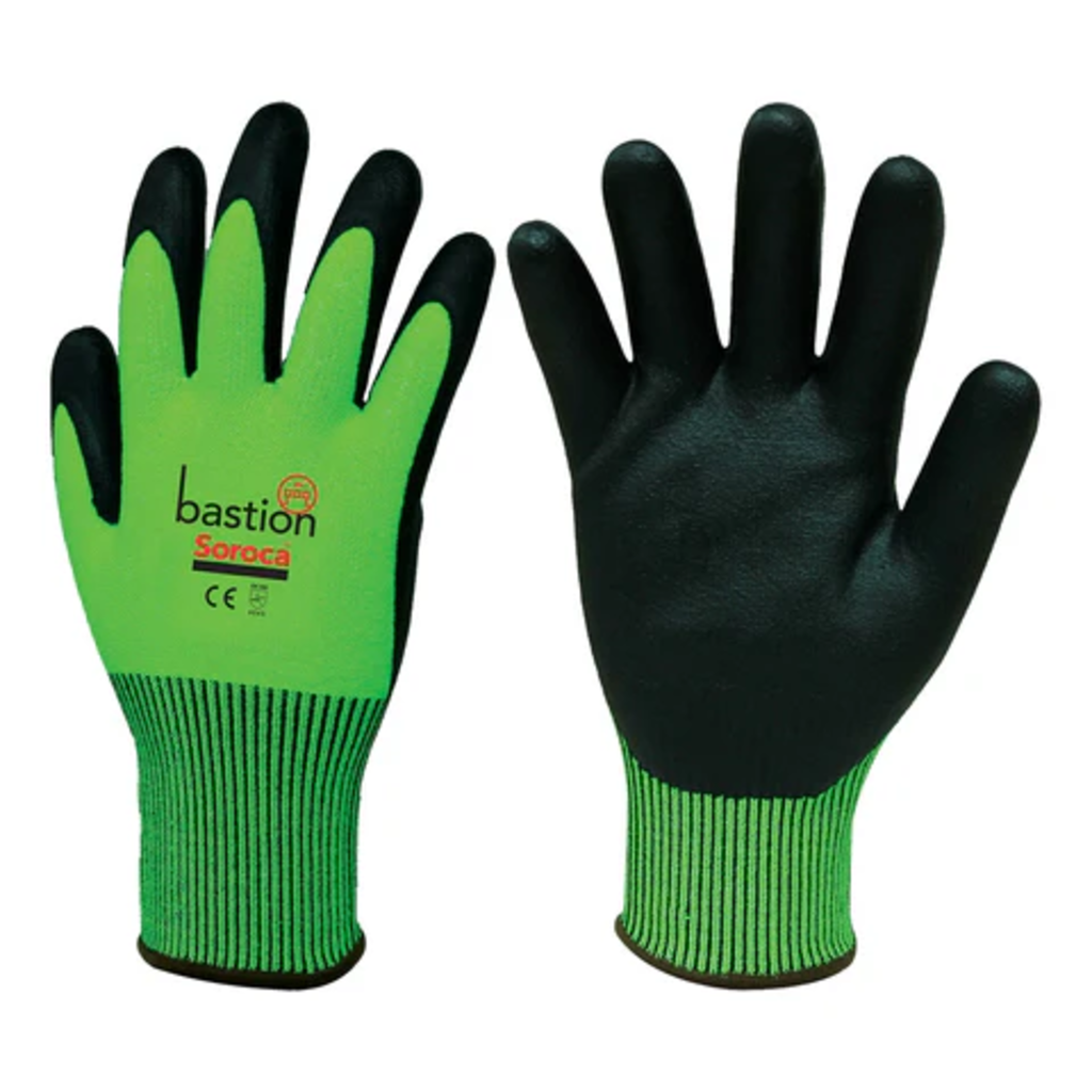 Soroca Gloves Cut 5 High Viz Green  Size 7 Small (12 Pack)