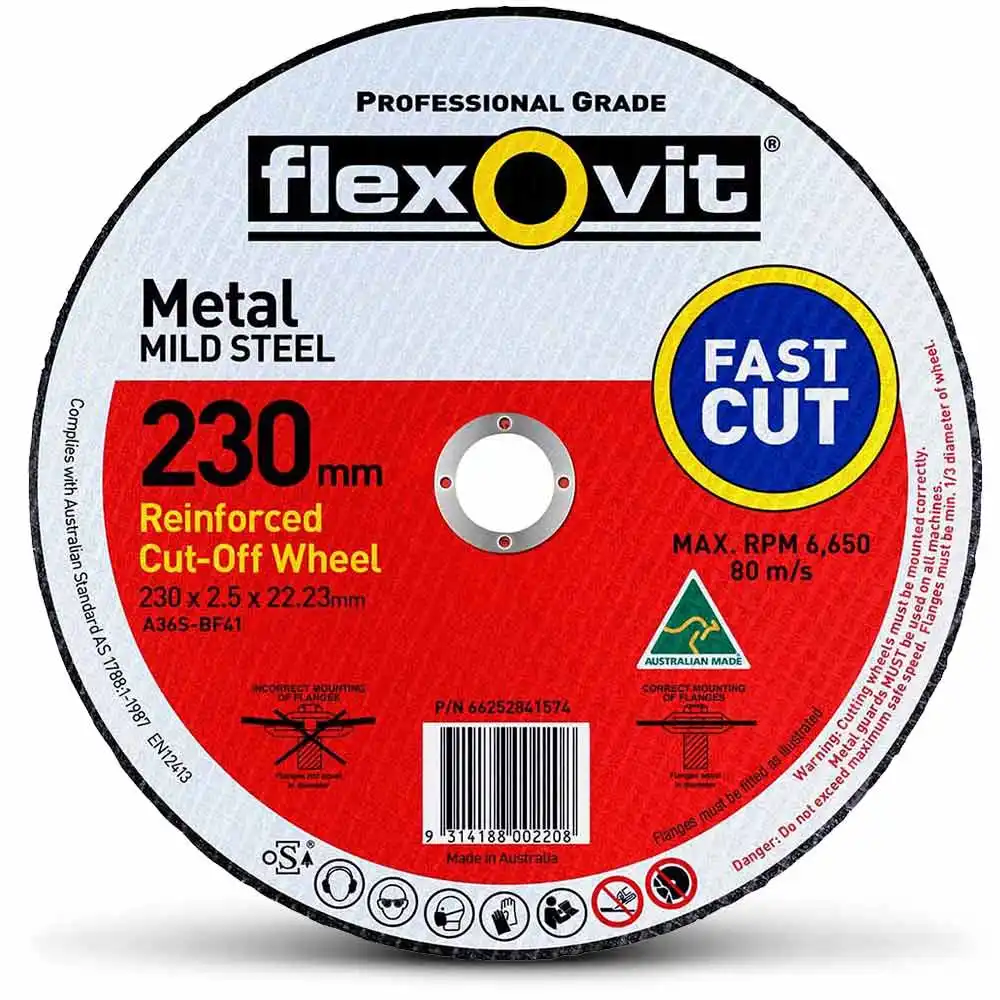 Flexovit Cutting Disc - 230 X 2.5 X 22.2 Metal
