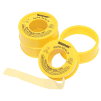 PTFE THREAD SEAL TAPE, GAS, YELLOW, 12MMX10MX0.1MM