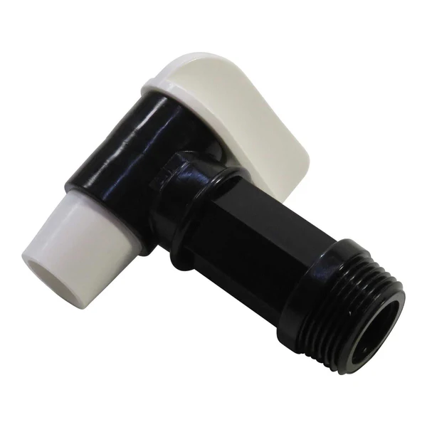 GPI Plastic Solvent Drum Tap (White & Black) - Image 2