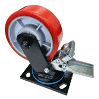150Mm Heavy Duty Poly Cast Iron Wheel Castor Swivel/Brake