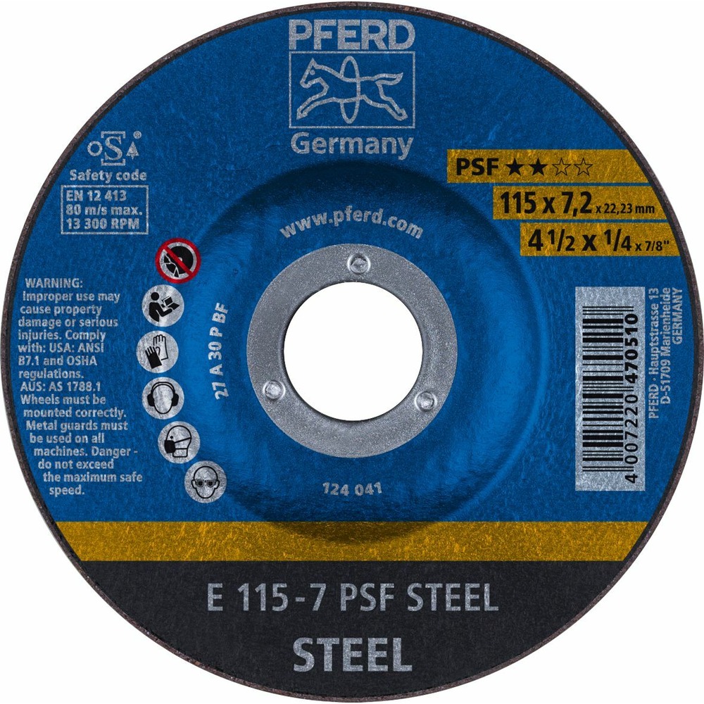 Grinding Disc 115 X 22Mm