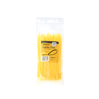 Yellow Coloured Cable Tie 200X4.8 (100)