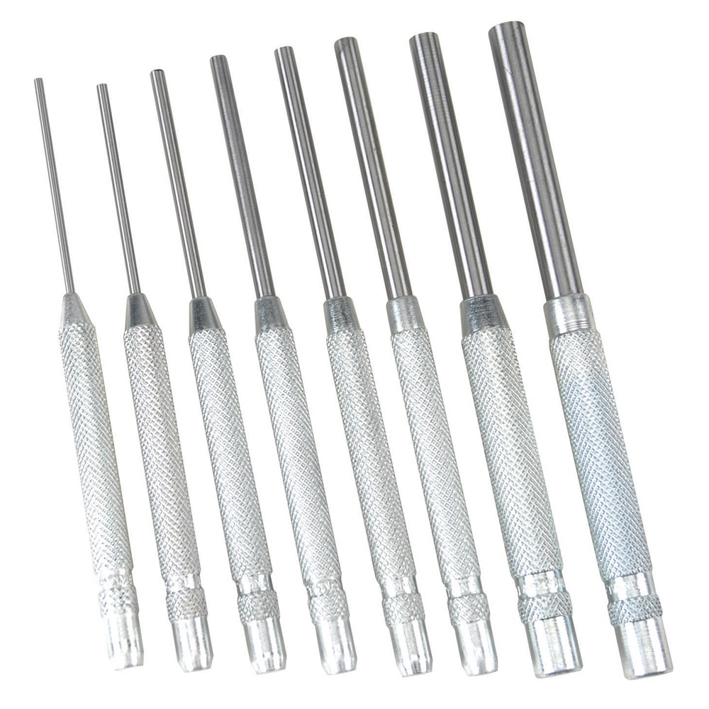 Pin Punch Set Long 8 Piece