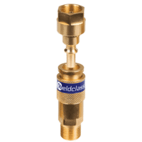 Torch End Quick Release Fe-Coupler For Oxy/Argon