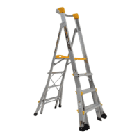 Platform Ladder Aluminium - Adjustable Heavy Duty 180Kg