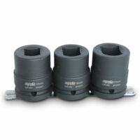 Socket Rail Impact 3/4Dr Double Sq 3Pc Metric