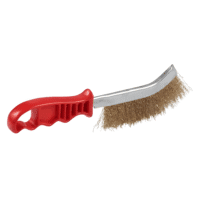 Wire Brush Brass Coated, Plastic Handle