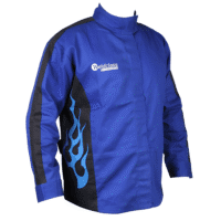 Cotton Welding Jacket 'Blue Flame' Graphic L