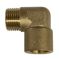 1/2" M/F Brass Elbow -25E