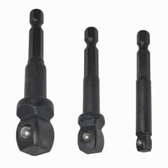 Adapter Set 3Pcs 1/4, 3/8, 1/2 Sq X 1/4 Hex (50Mm)