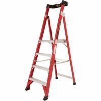 Platform Ladder 1.2M Fibreglass 150Kg 2.1M Total Height