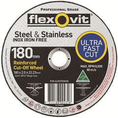 CUTTING DISC 180 X 2.0 X 22.2 METAL (INOX)