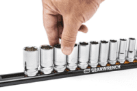3/8" Magnetic Socket Rail