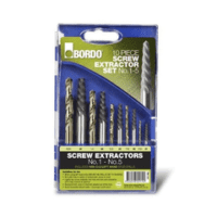 Screw Extractor 10 Piece Set Nos 1-5 & Left Hand Stub Drills