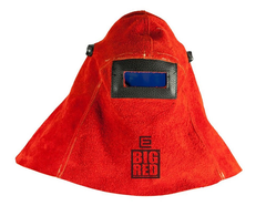 Big Red Leather Welders Confined Space Hood