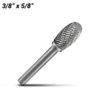 3/8" Carbide Burr Oval Shape 1/4" Shank