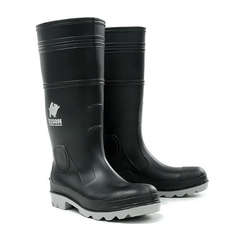 Gumboots Bison Steel Toe Pvc Black Size 13