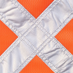 2.5Mtr Reflective Orange Mesh Flag W/Snap On Base