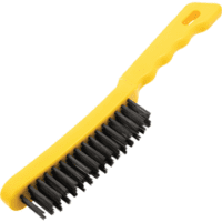 Hand Scratch Brush 4 Row- Plastic Handle - Steel