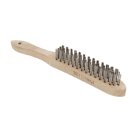 Hand Scratch Brush 4 Row Stainless/Steel Plastic Handle