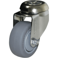 75Mm, Rubber Castor Wheel, Swivel