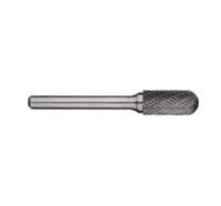 3/8In Cylindrical Ball Nose Carbide Burr Silver Series