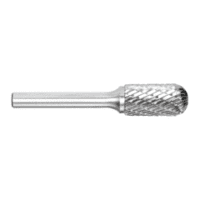 1/2In Cylindrical Ball Nose Carbide  Burr Silver Series
