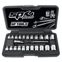 1/4" Drive 23 Piece Stubby Socket Set