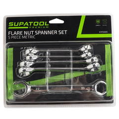 5Pc Flare Nut Spanner Set Met