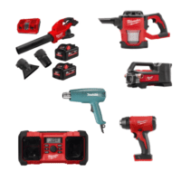 Blowers, Vacuums Radios & Heat Guns
