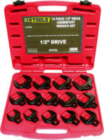 Crows Foot Spanner Set 1/2Dr 14Pce Af