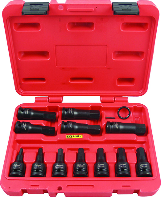 In-Hex Socket Set 1/2Dr 12Pce Metric Impact