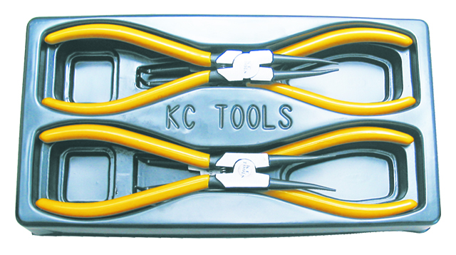 Circlip Plier Set 4Pce 180Mm Str/Bent Internal External