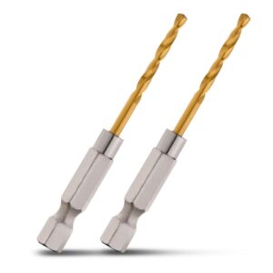 Mil Sw Red Helix Titanium Drill Bit 3.2Mm 2Pkt