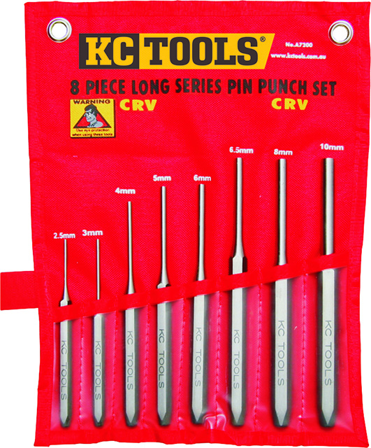 Long Pin Punch Set 8Pc