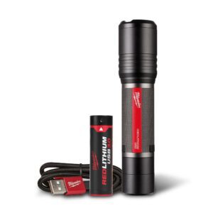 Redlithium Usb Rechargeable Slide Focus Flashlight Kit